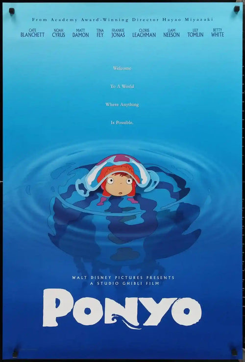 Ponyo Original Vintage Movie Poster