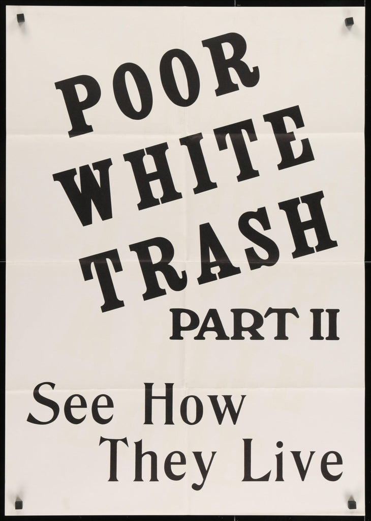 Poor White Trash Part 2 (Scum of the Earth) Original Vintage Movie Poster