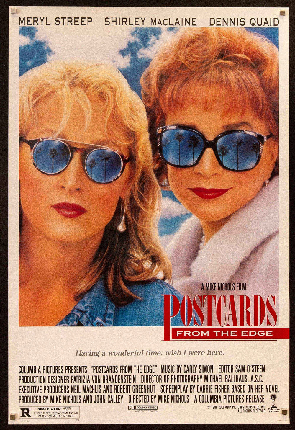 Postcards From the Edge Original Vintage Movie Poster
