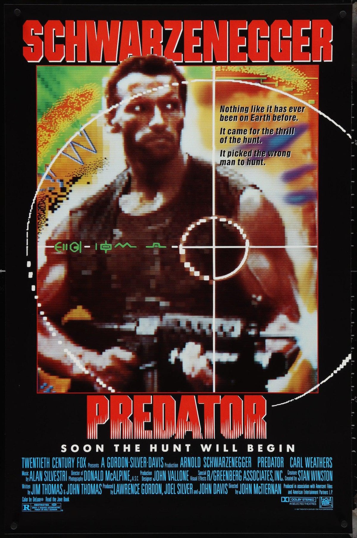 Predator Original Vintage Movie Poster