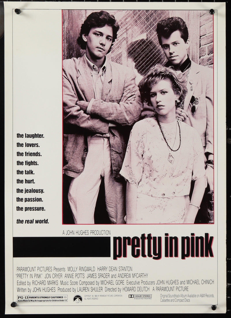 Pretty In Pink 17x24 Original Vintage Movie Poster