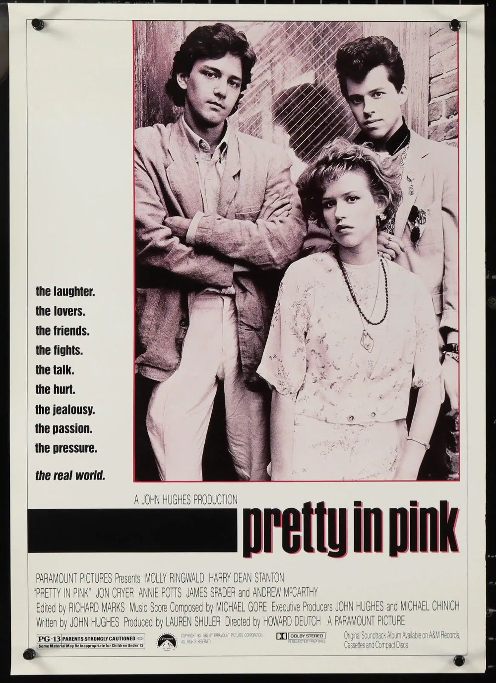 Pretty In Pink Original Vintage Movie Poster