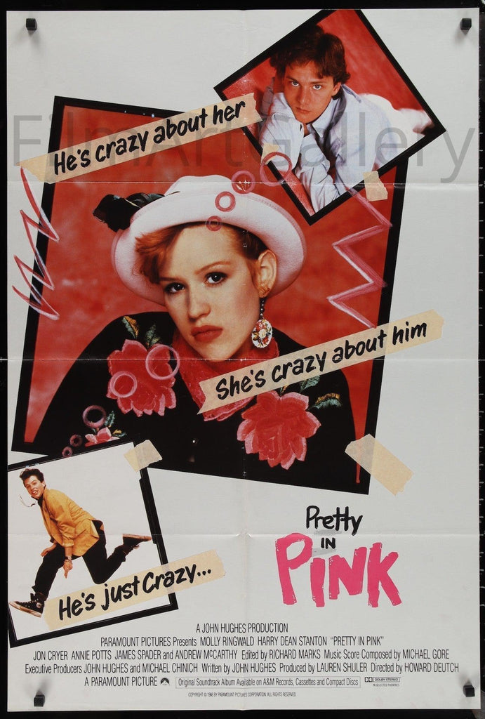 Pretty In Pink Original Vintage Movie Poster