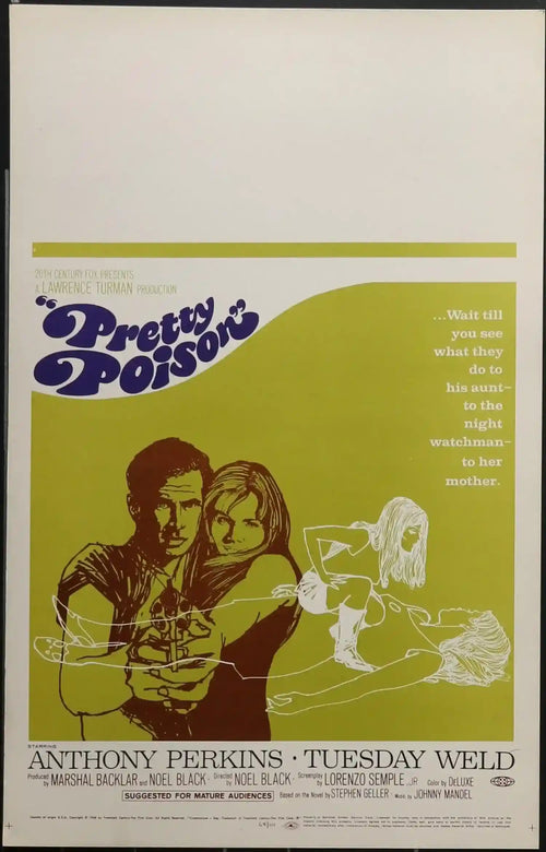 Pretty Poison Original Vintage Movie Poster
