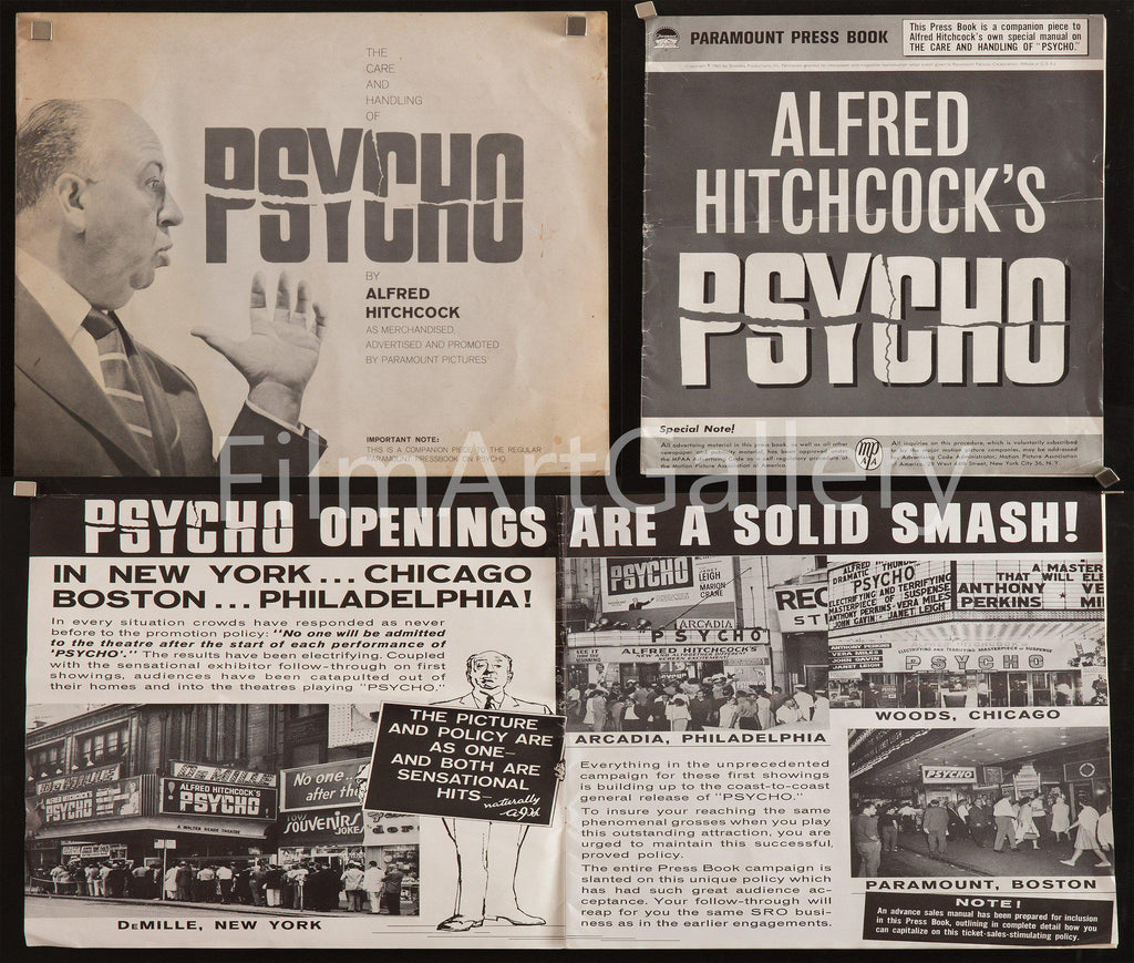 Psycho Original Vintage Movie Poster