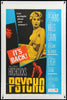 Psycho Original Vintage Movie Poster