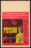 Psycho Original Vintage Movie Poster