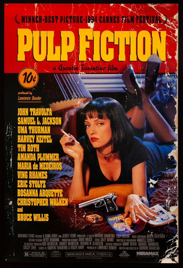 Pulp Fiction - movie POSTER (Style F) (27 x 40) (1994) 