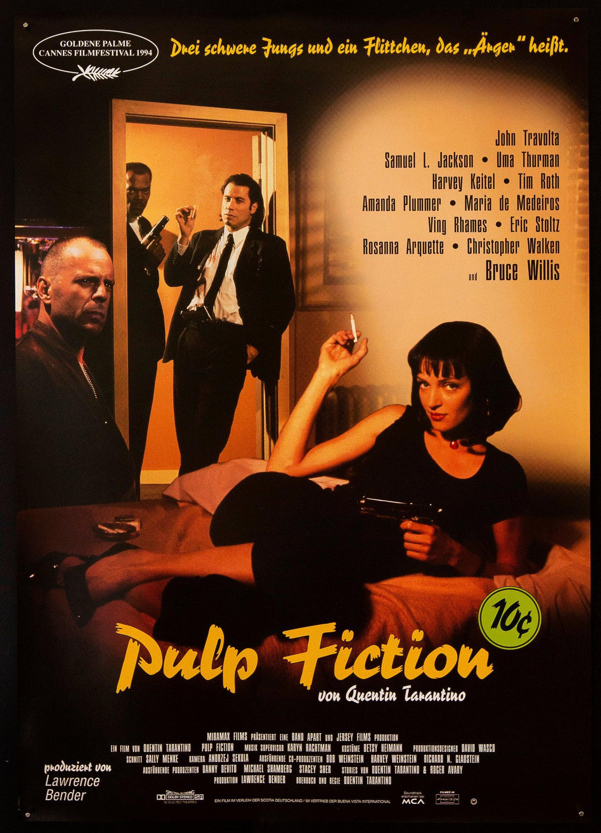 Pulp Fiction German A1 (23x33) Original Vintage Movie Poster