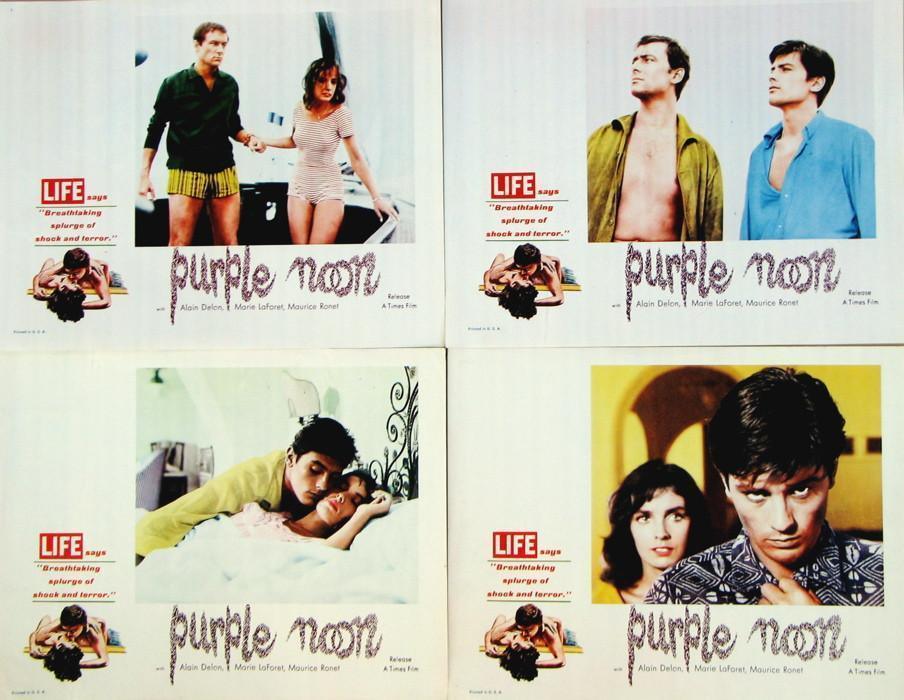 Purple Noon (Plein Soleil) Lobby Card Set Original Vintage Movie Poster