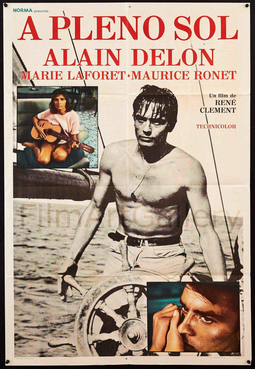 Purple Noon (Plein Soleil) Original Vintage Movie Poster