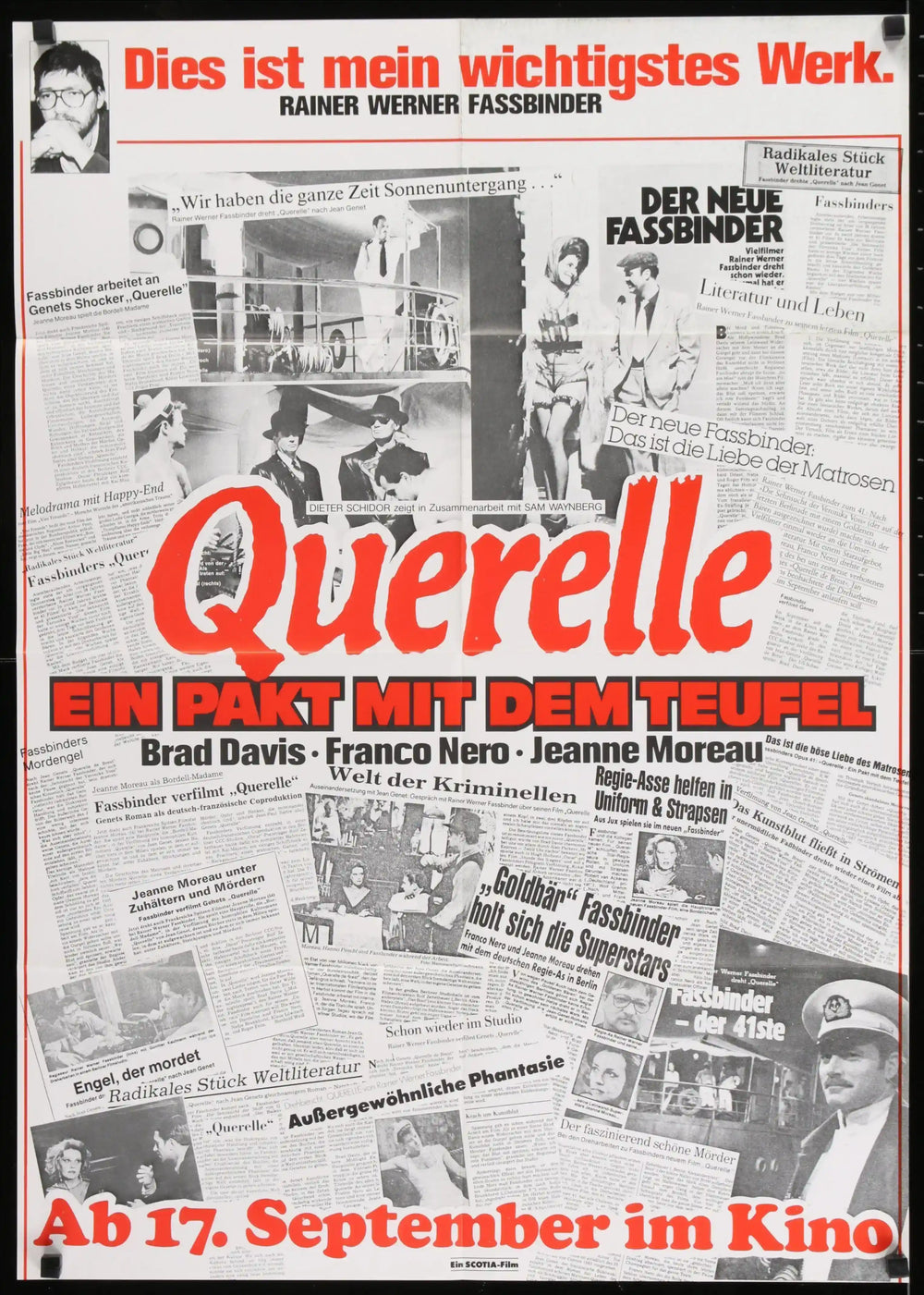 Querelle Original Vintage Movie Poster