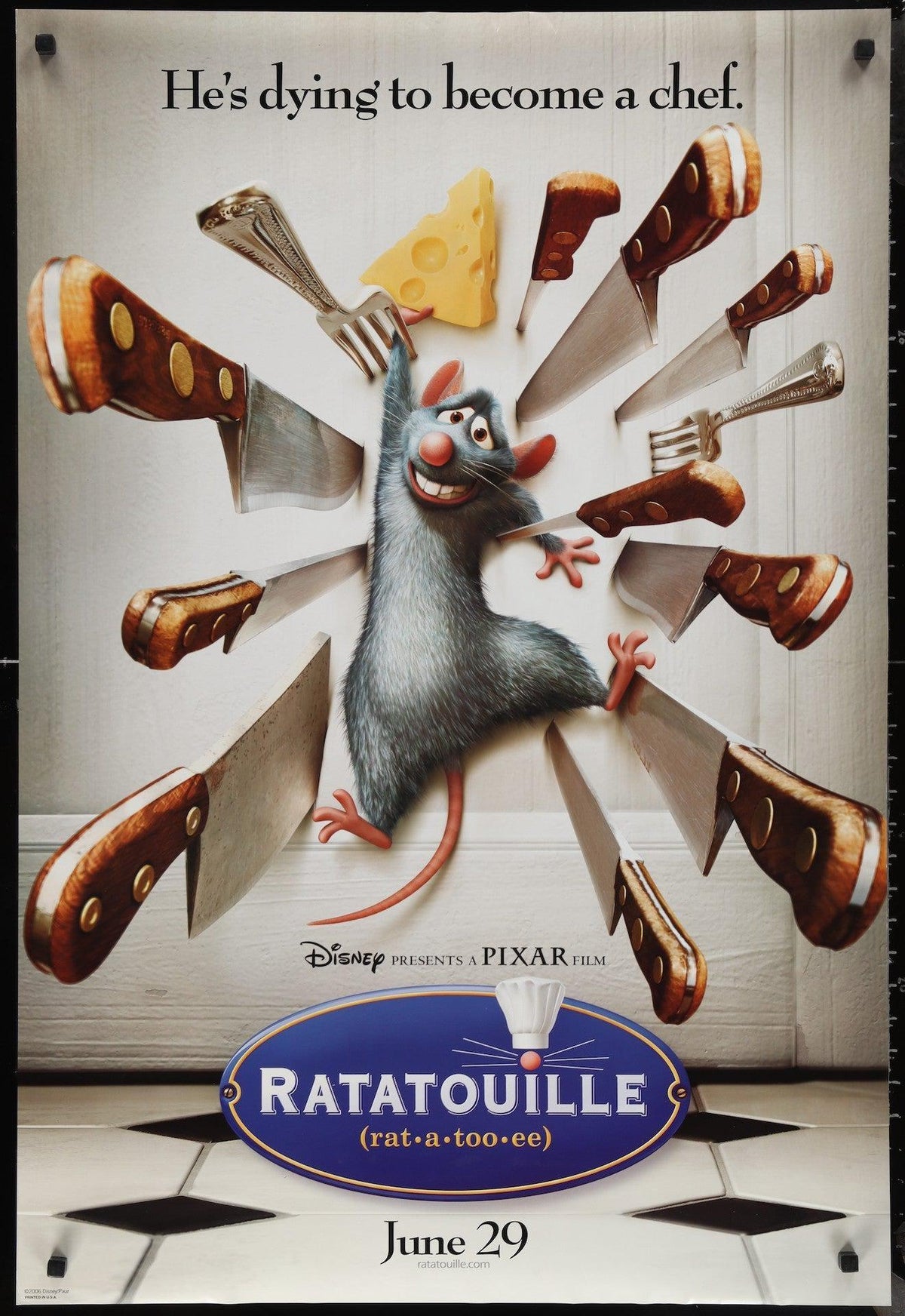 Ratatouille Original Vintage Movie Poster