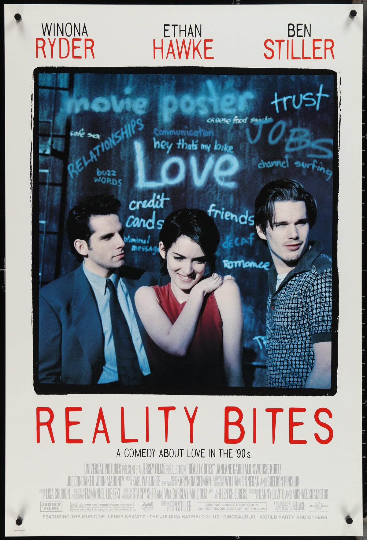 Reality Bites Original Vintage Movie Poster