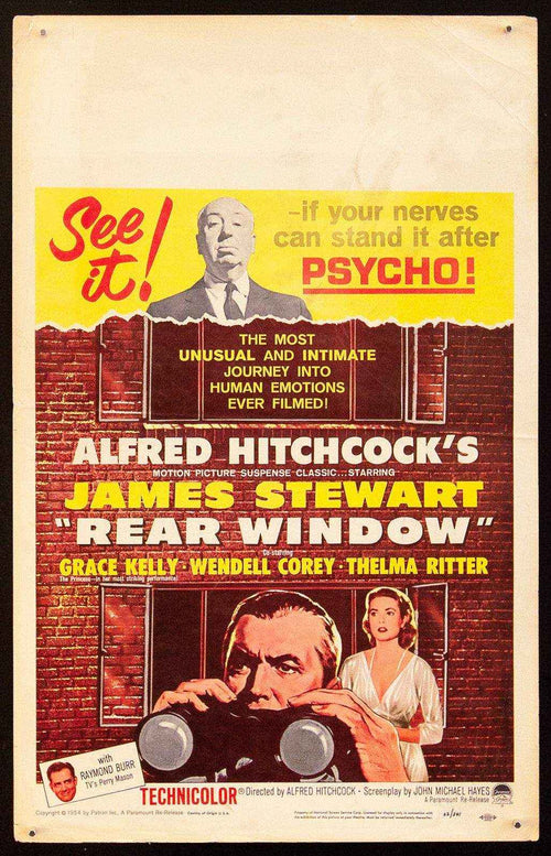 Rear Window Original Vintage Movie Poster