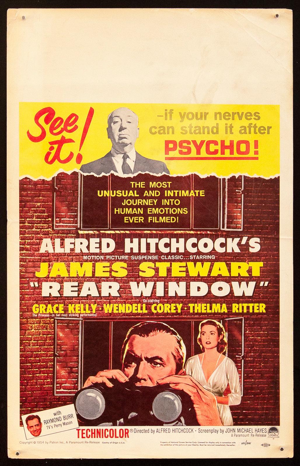 Rear Window Original Vintage Movie Poster
