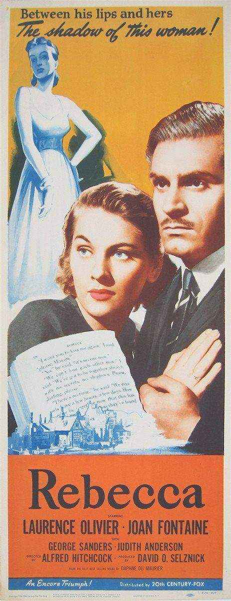 Rebecca Original Vintage Movie Poster