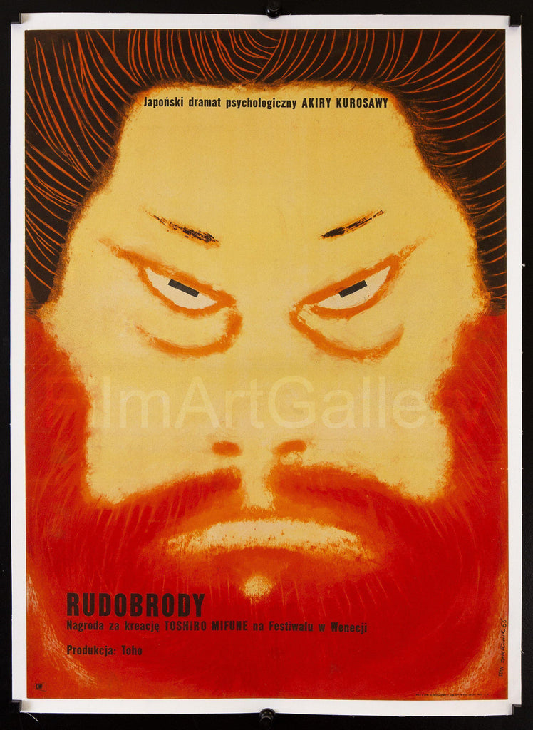 Red Beard Original Vintage Movie Poster