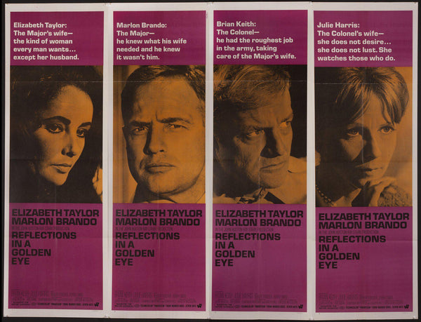 Reflections in a Golden Eye Movie Poster 1967 20x60