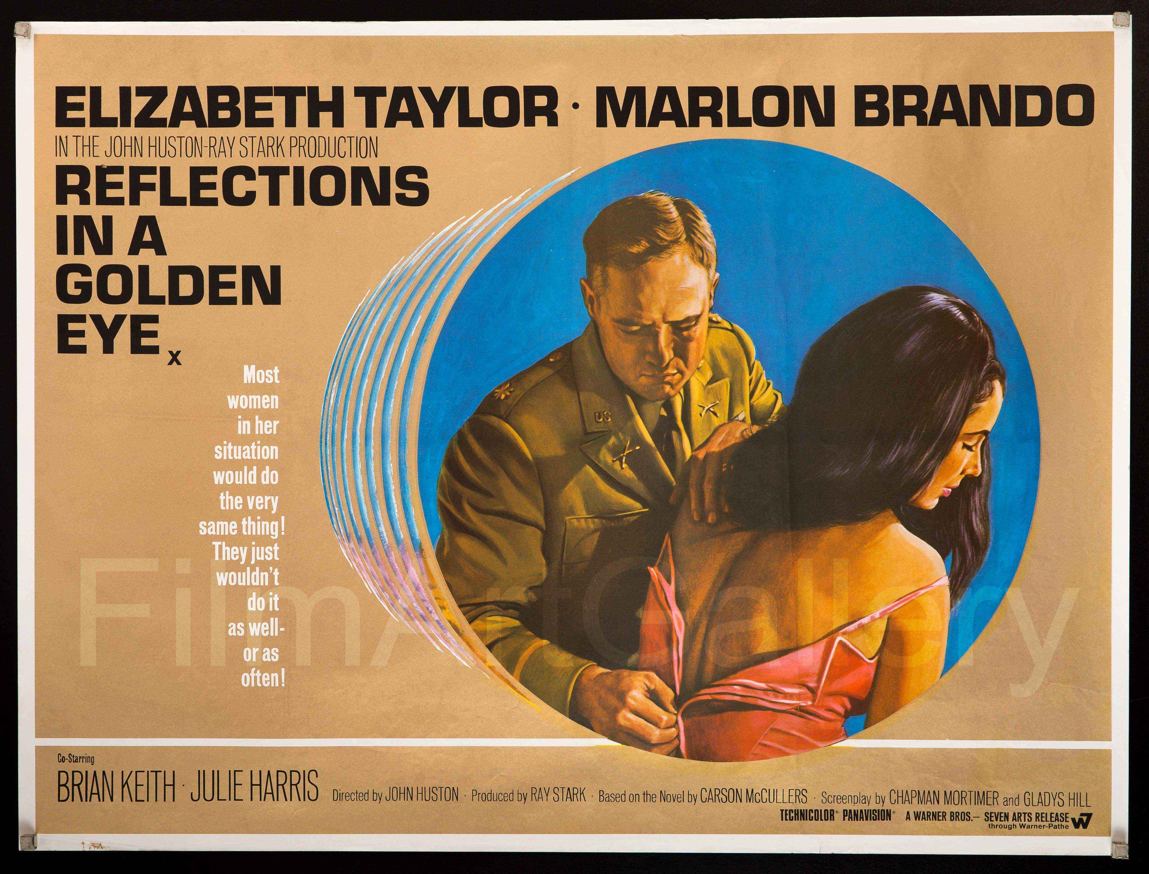 Reflections in a Golden Eye Movie Poster 1968 British Quad