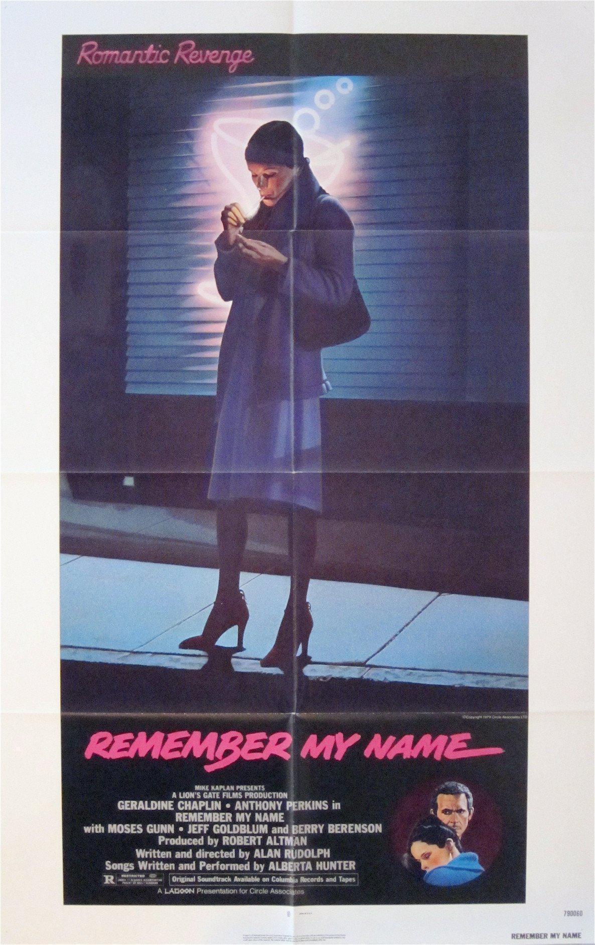 Remember My Name 1 Sheet (27x41) Original Vintage Movie Poster