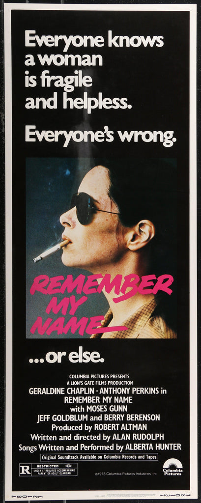 Remember My Name Original Vintage Movie Poster