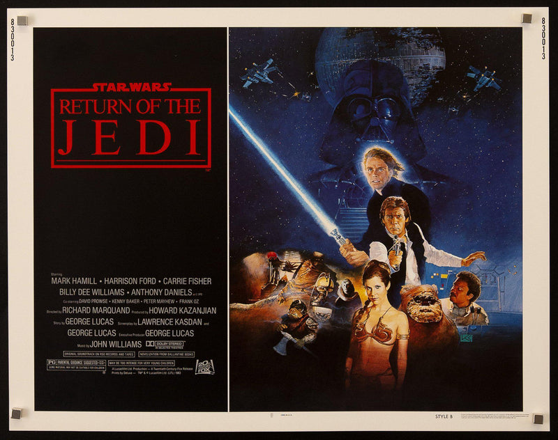 Return of the Jedi Half Sheet (22x28) Original Vintage Movie Poster