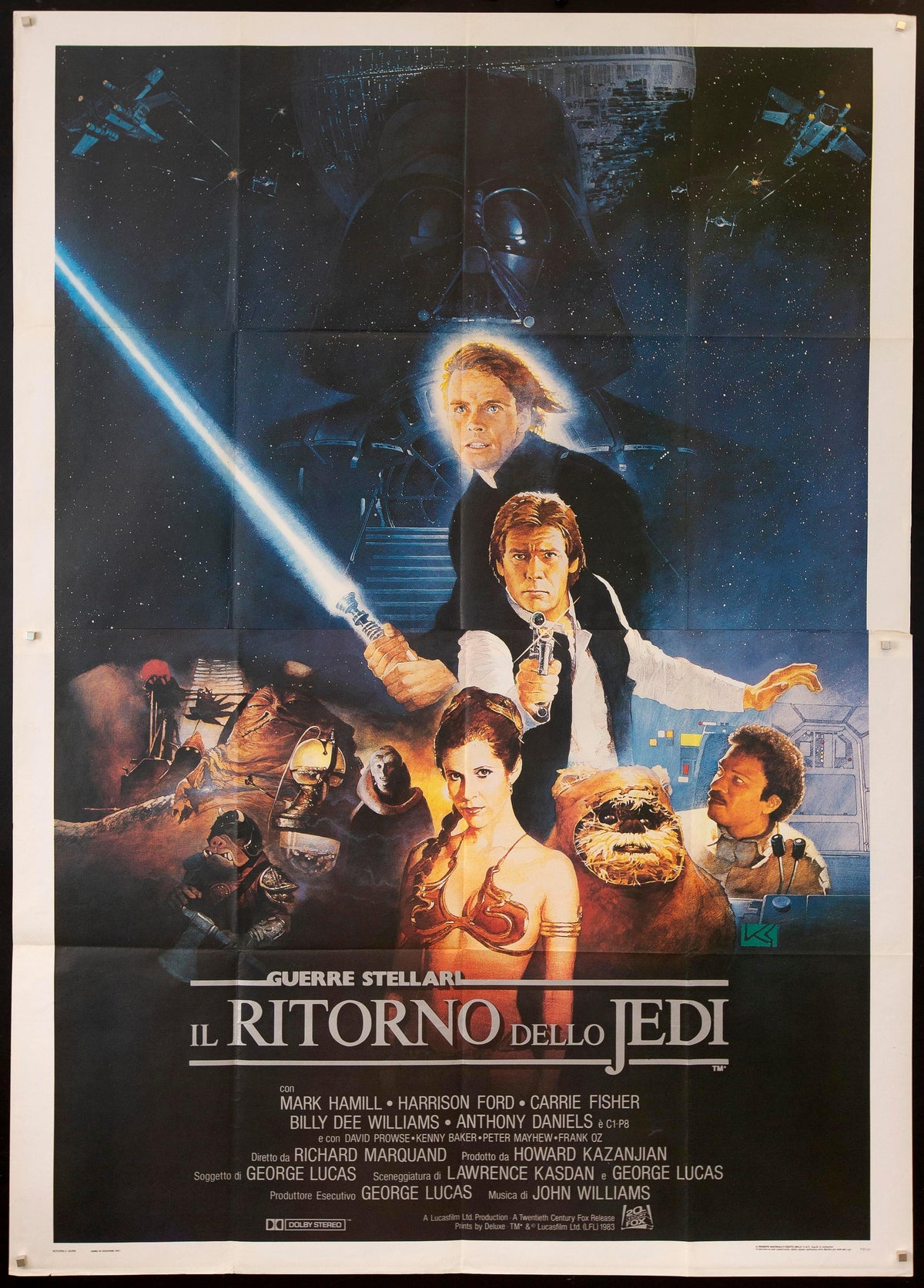 Return of the Jedi Italian 4 foglio (55x78) Original Vintage Movie Poster
