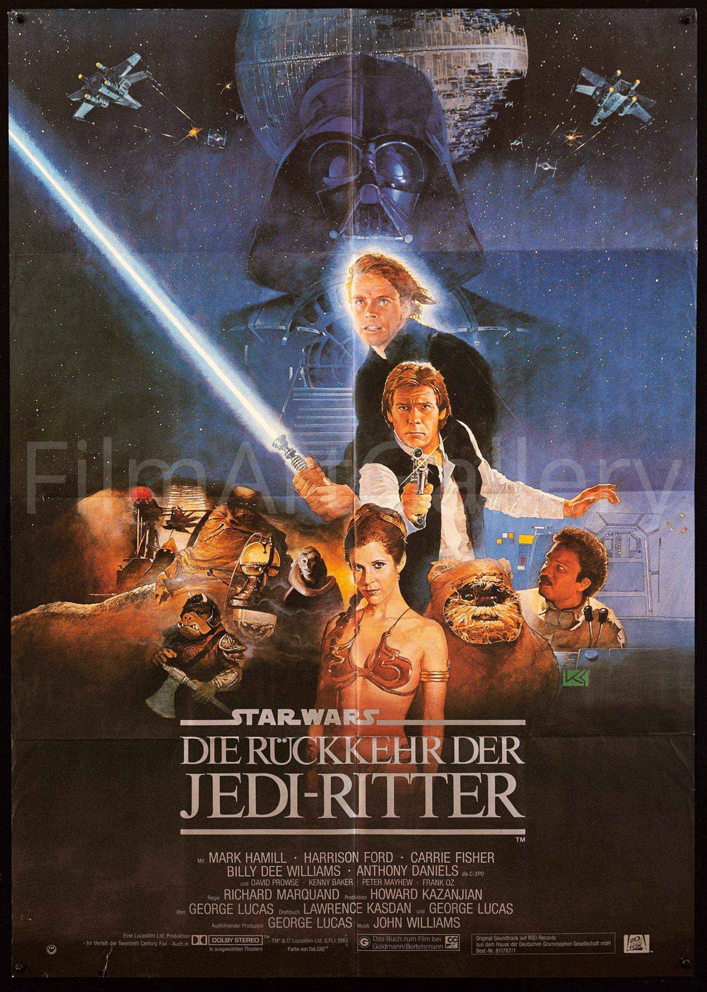 Return of the Jedi Original Vintage Movie Poster