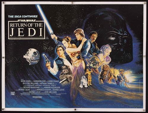 Return of the Jedi Original Vintage Movie Poster
