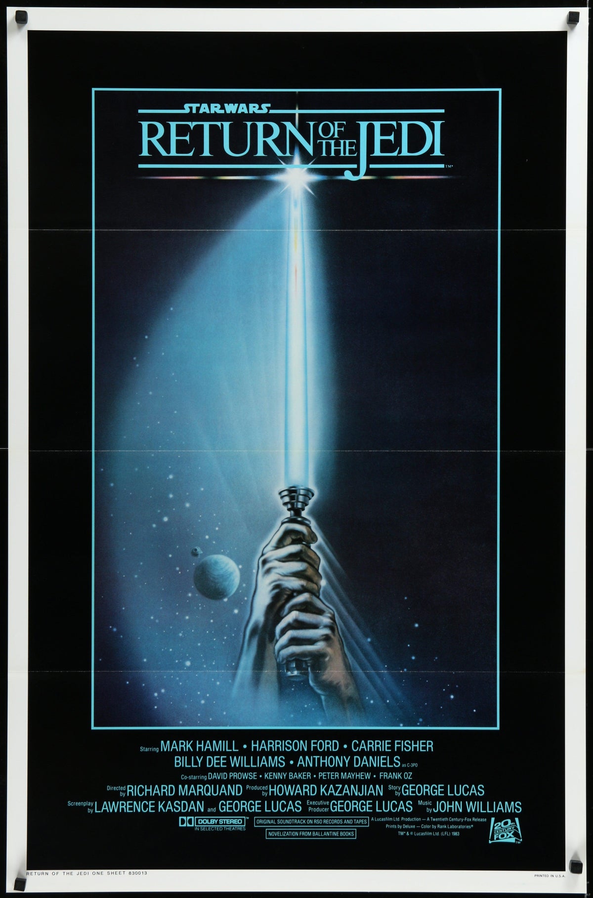 Return of the Jedi Original Vintage Movie Poster