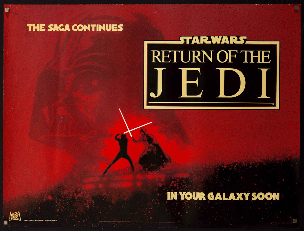 Return of the Jedi Original Vintage Movie Poster