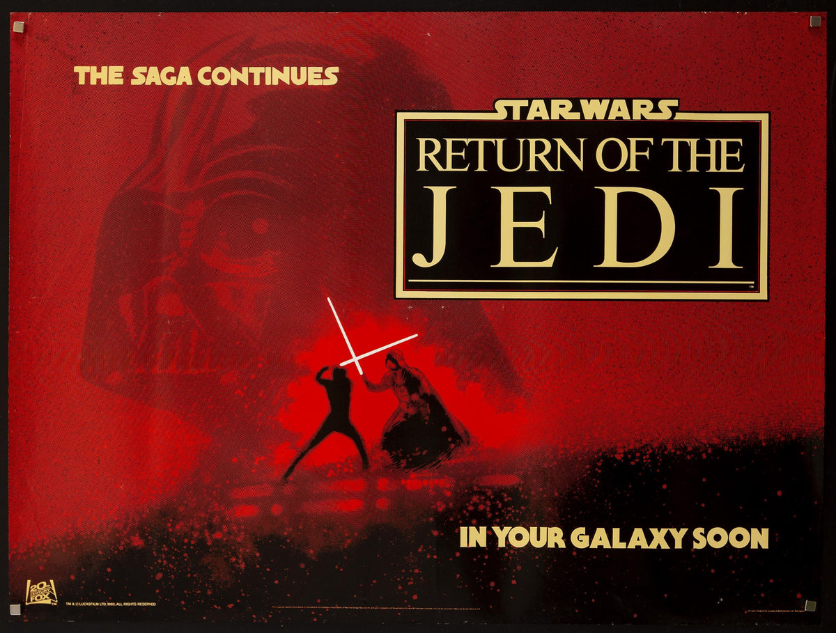 Return of the Jedi Original Vintage Movie Poster