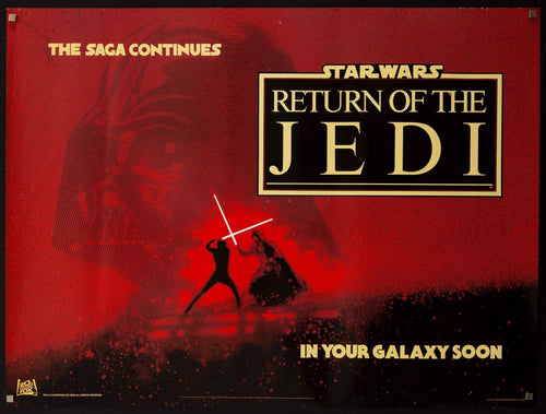 Return of the Jedi Original Vintage Movie Poster