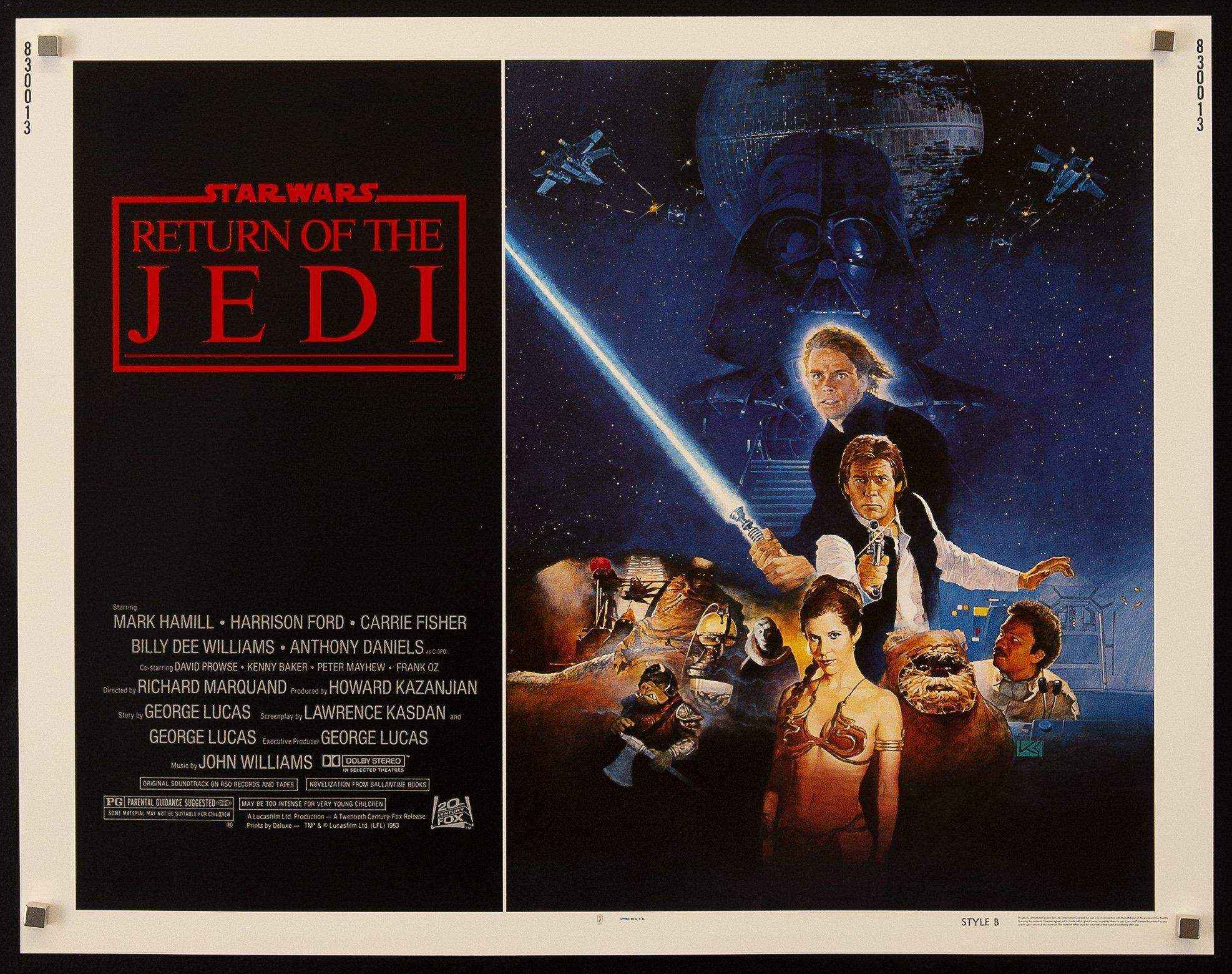 Return of the Jedi Movie Poster 1983 Half Sheet (22x28)