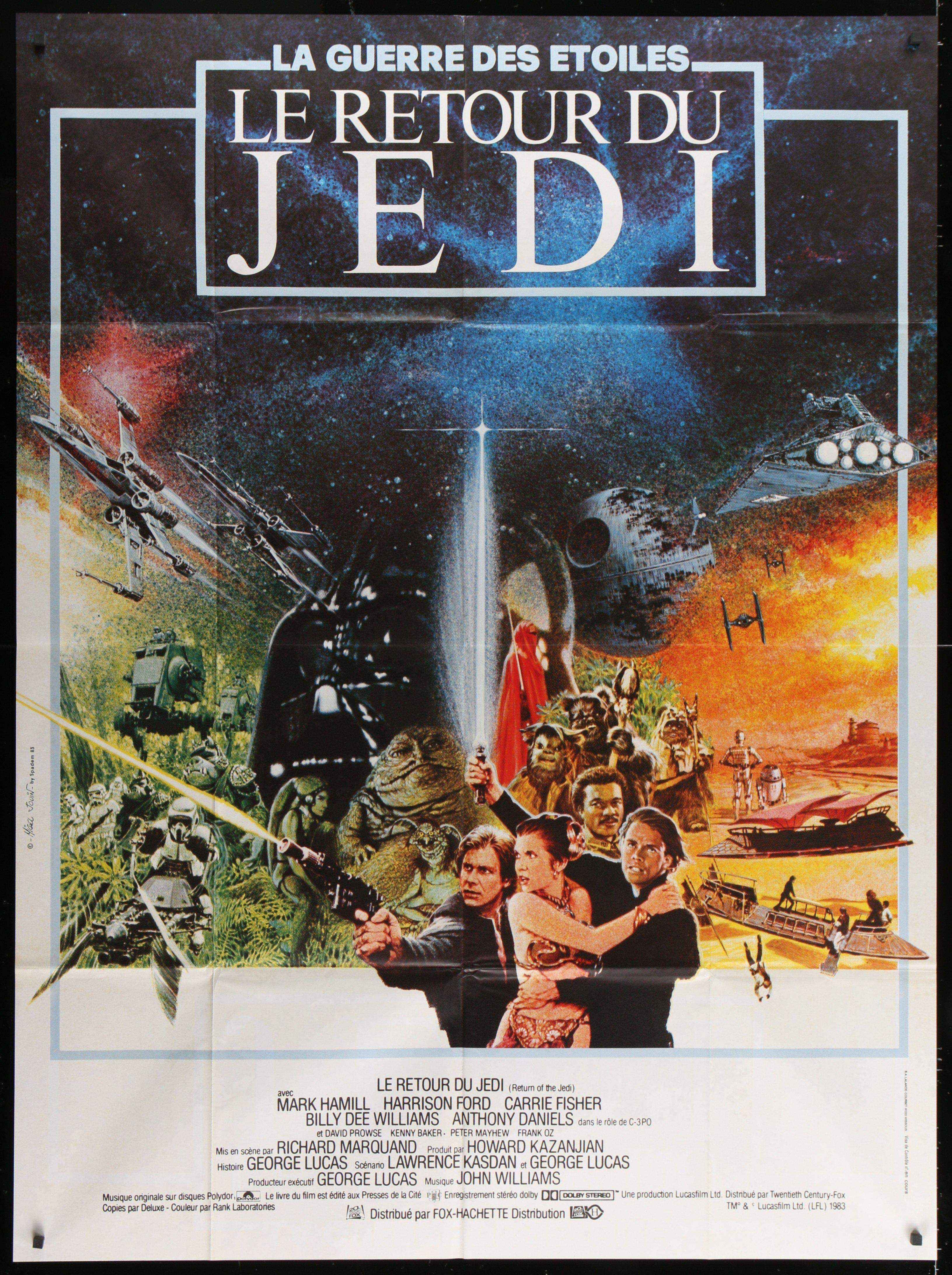 Return of the Jedi Movie Poster 1983 French 1 Panel (47x63)