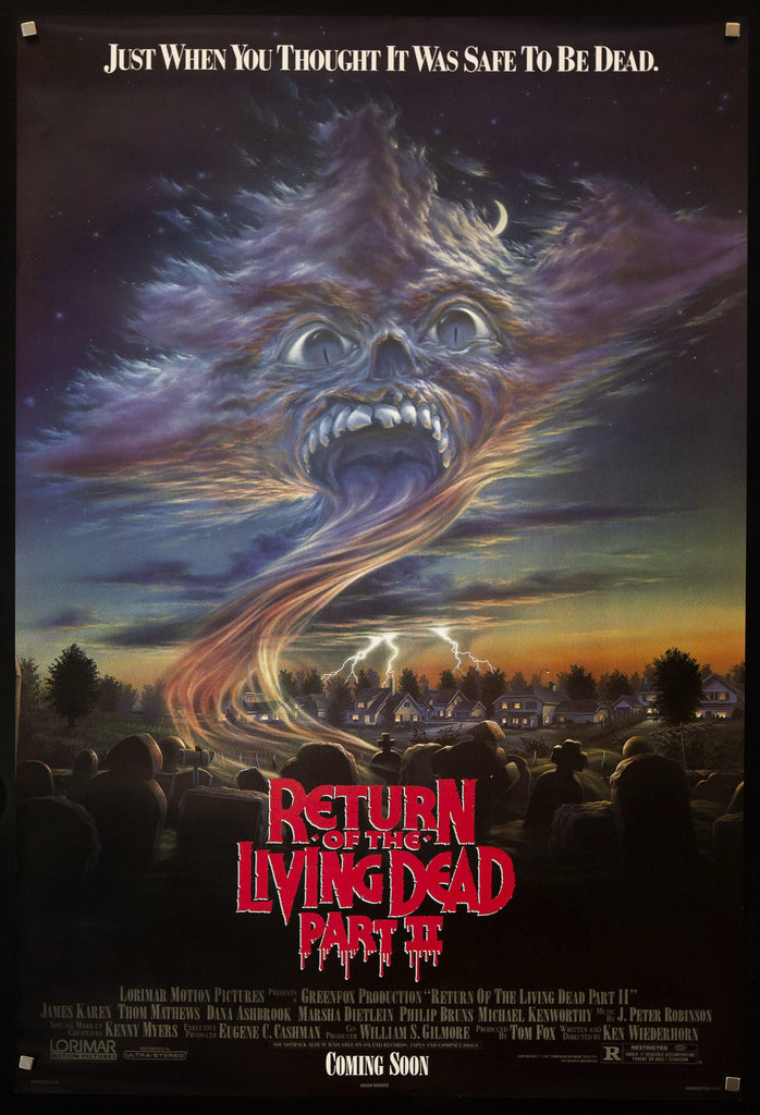 Return of the Living Dead 2 Original Vintage Movie Poster