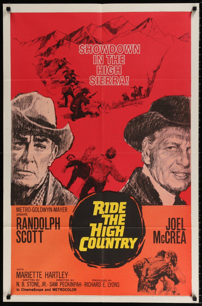 Ride the High Country Original Vintage Movie Poster