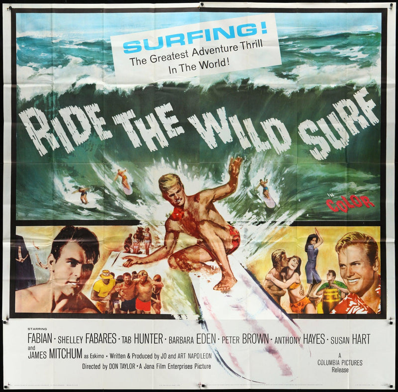 Ride the Wild Surf 6 Sheet (81x81) Original Vintage Movie Poster