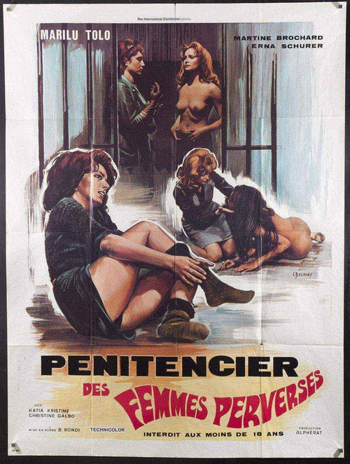 Riot In a Women's Prison Original Vintage Movie Poster