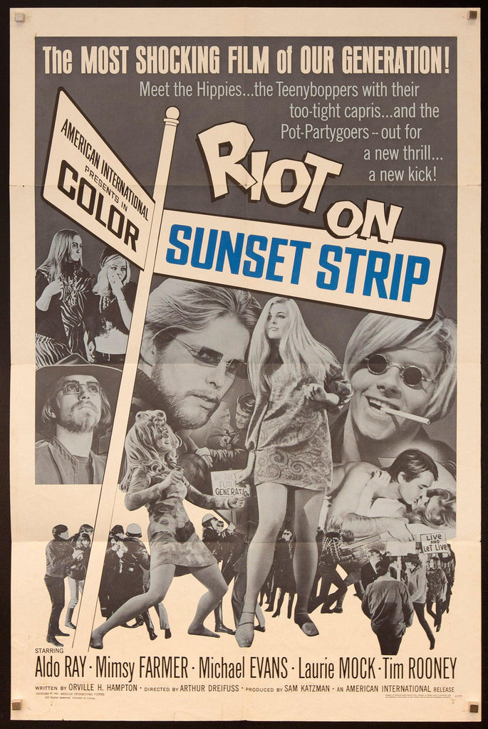 Riot On the Sunset Strip Original Vintage Movie Poster