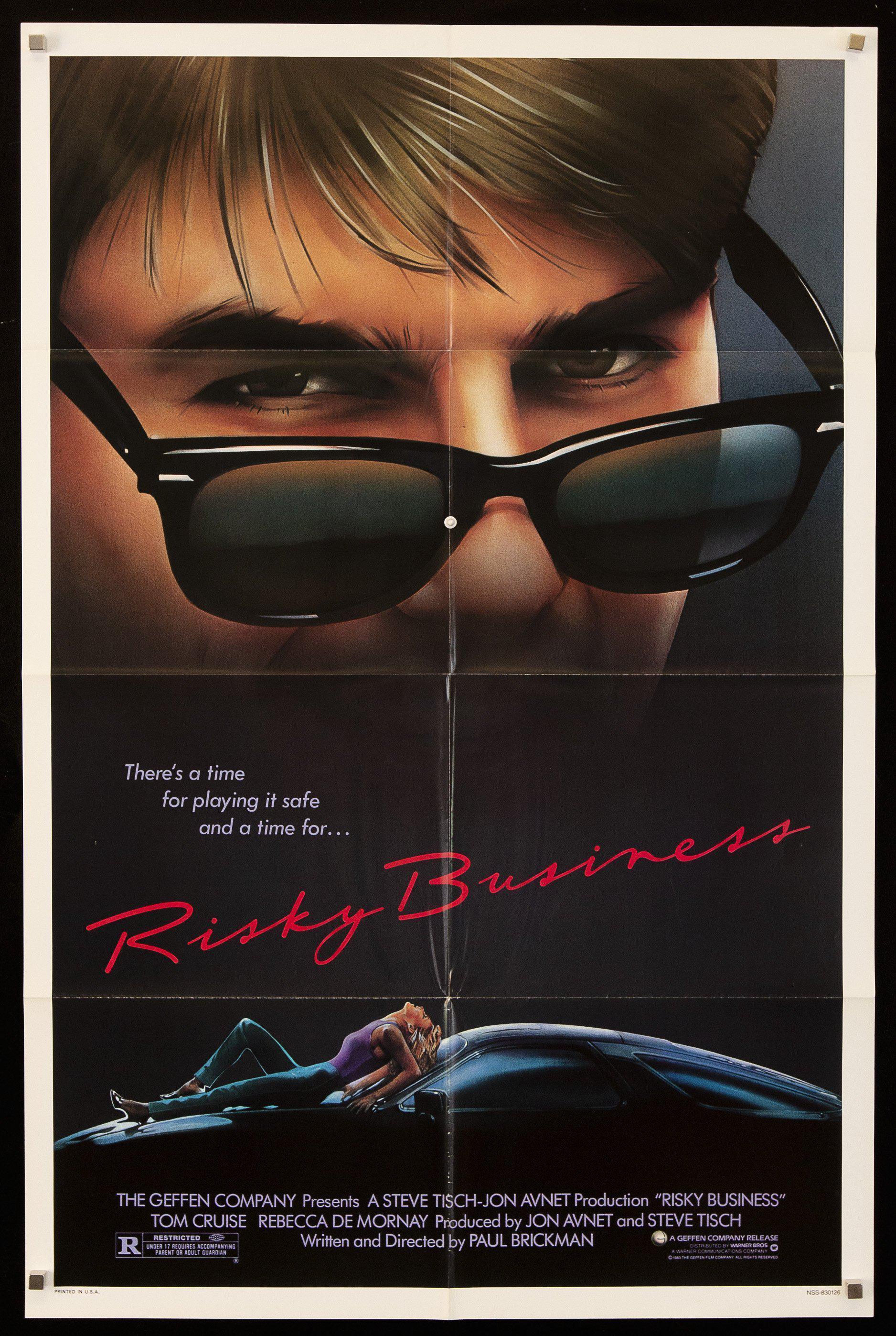 Risky Business Movie Poster 1983 1 Sheet (27x41), image size:1876x2795