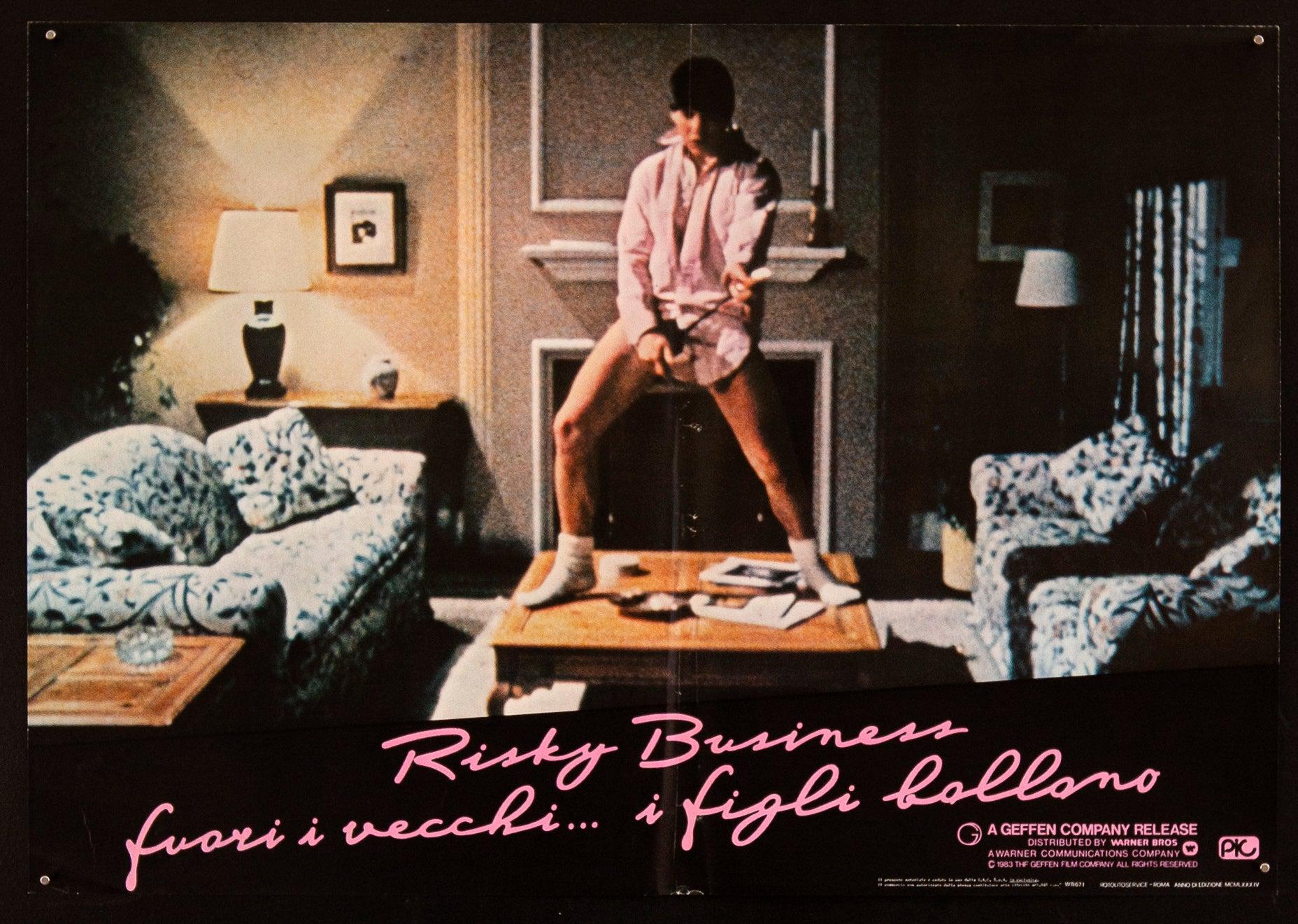 Risky Business Movie Poster 1984 Italian Photobusta (18x26)