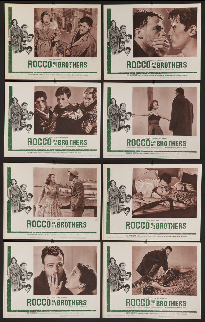 Rocco and His Brothers (Rocco E I Suoi Fratelli) Lobby Card Set Original Vintage Movie Poster
