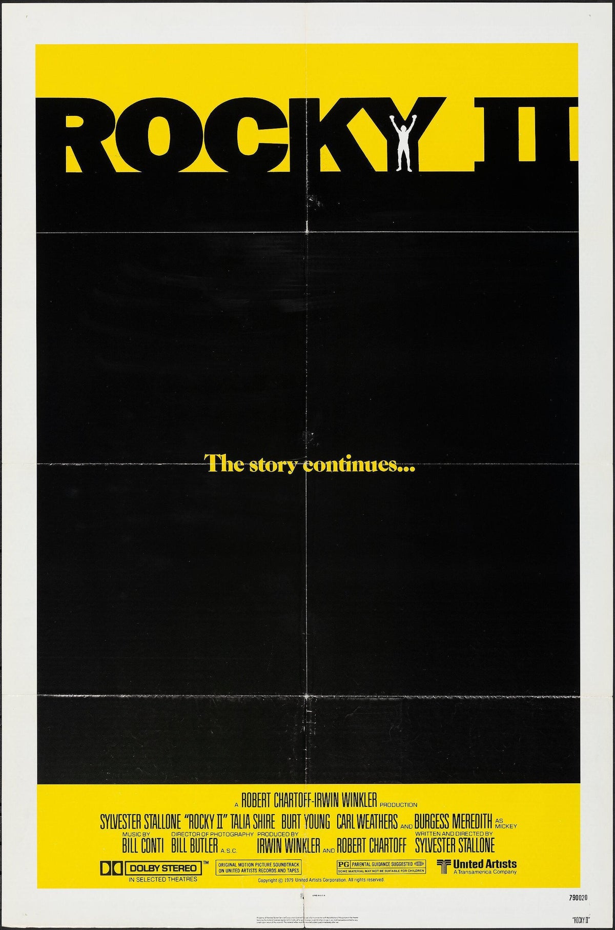 Rocky 2 1 Sheet (27x41) Original Vintage Movie Poster