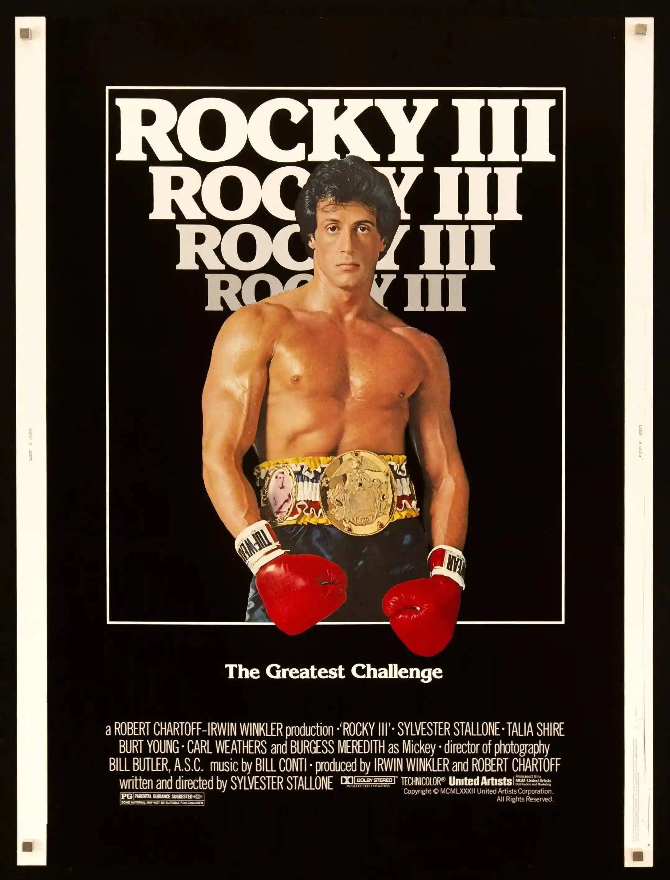 Rocky 3 Movie Poster 1982 30x40