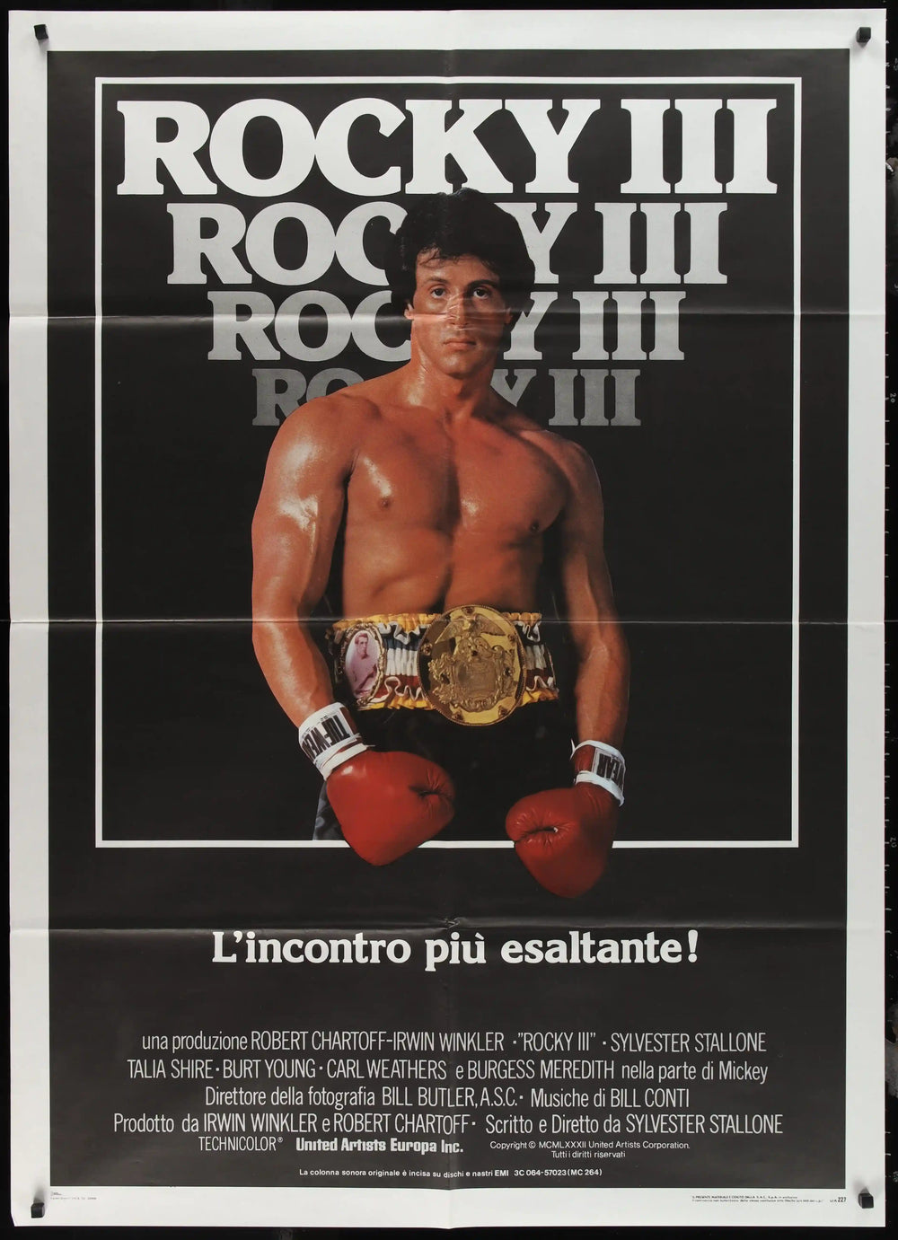 Rocky 3 Original Vintage Movie Poster