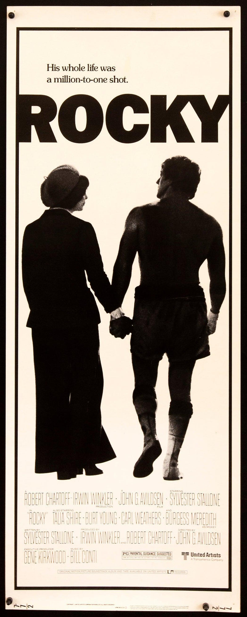 Rocky Insert (14x36) Original Vintage Movie Poster