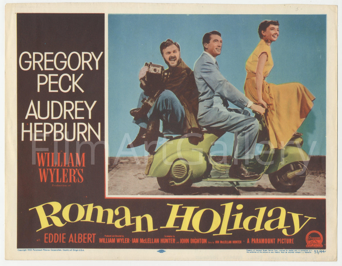 Roman Holiday Lobby Card (11x14) Original Vintage Movie Poster