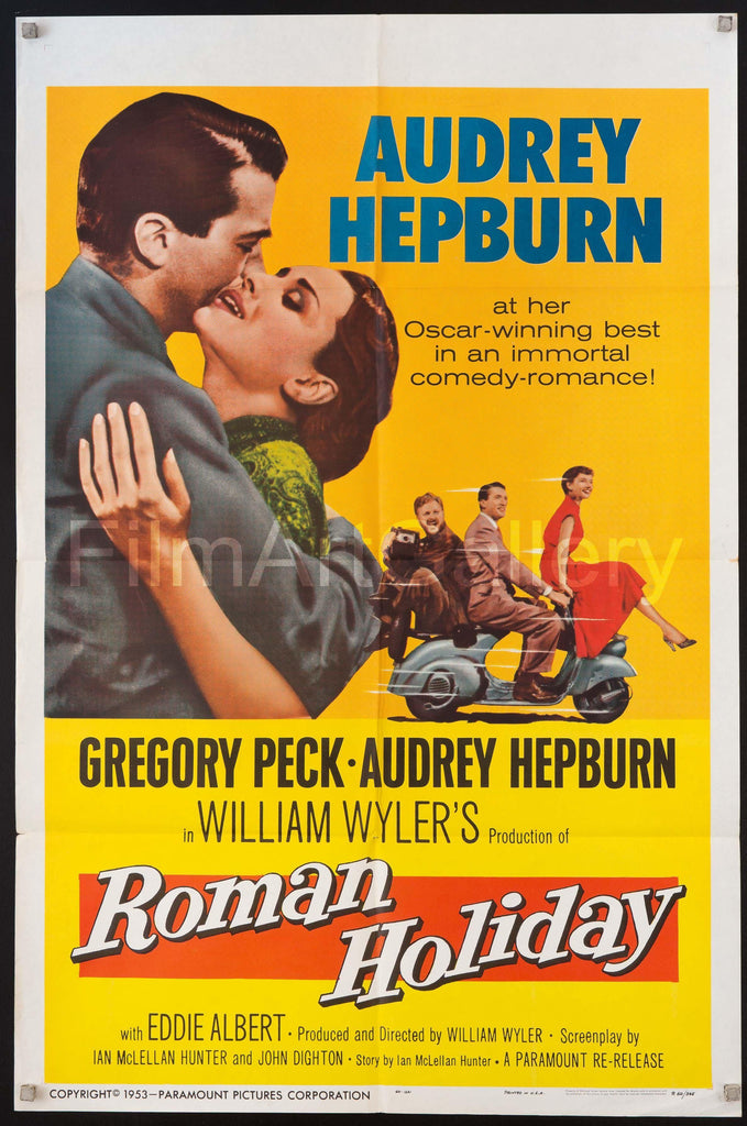 Roman Holiday Original Vintage Movie Poster